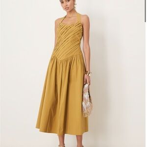 ASOS Mustard Midi Dress